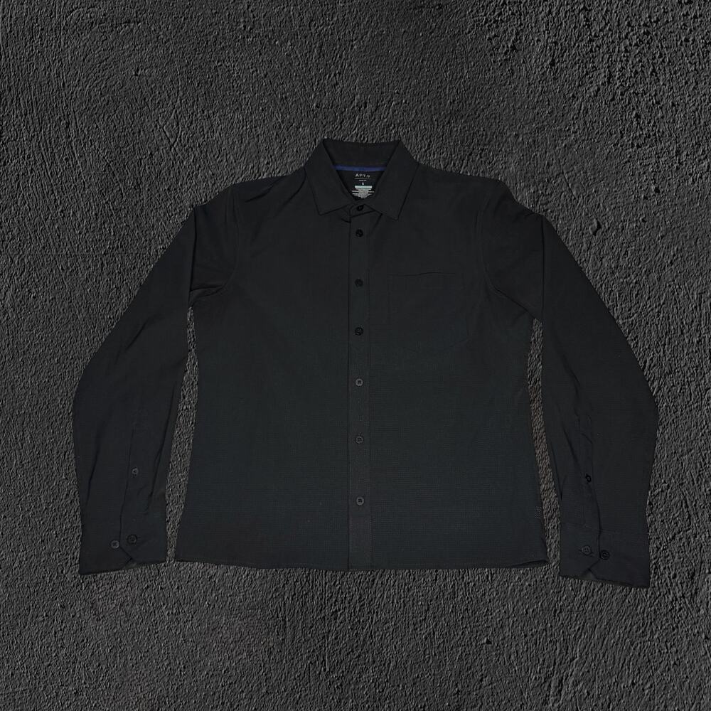 Black Apt. 9 slim fit performance button up shirt